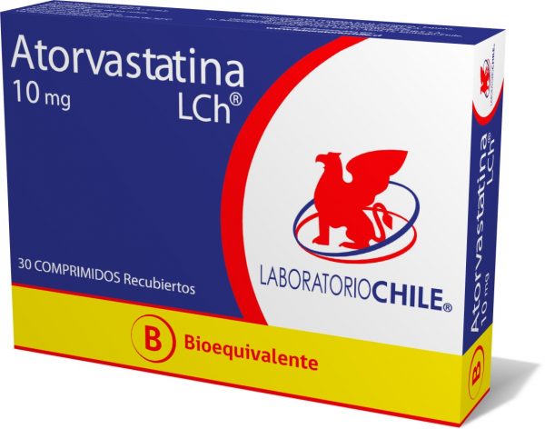 Atorvastatina (Lab. Chile) 10mg 30 Comp.