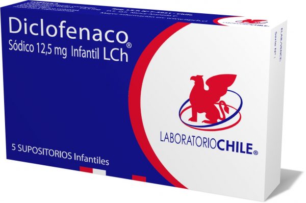 Diclofenaco (Lab Chile) 12,5mg 5 Sup.