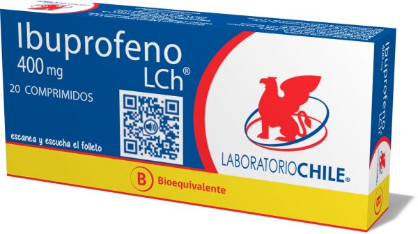 Ibuprofeno (Lab. Chile) 400mg 20 Comp.