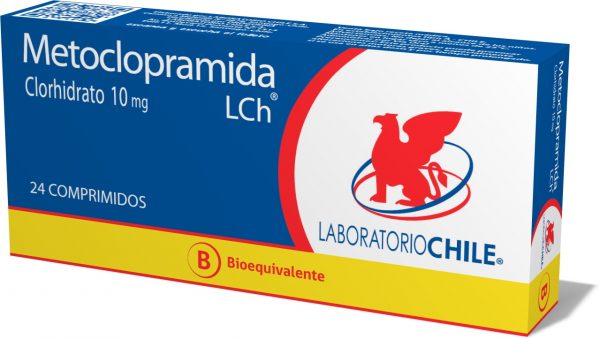 Metoclopramida (Lab. Chile) 10mg 24 Comp.