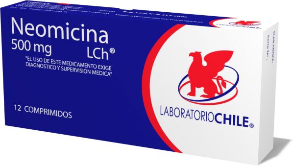 Neomicina (Lab. Chile) 500mg 12 Comp.