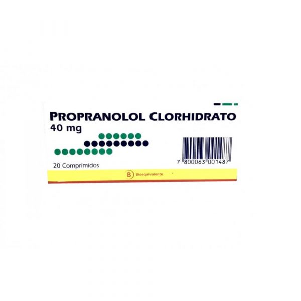 Propranolol (Mintlab) 40mg 20 Comp.