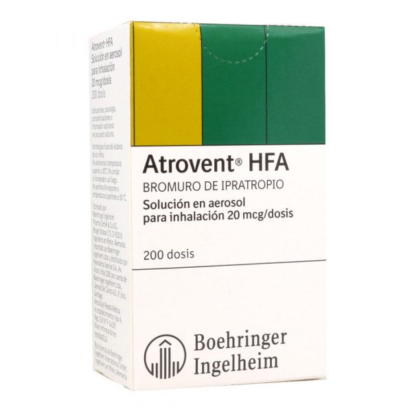 Atrovent (Boehringer Ingelheim) Solución para Inhalación 20mcg/dosis