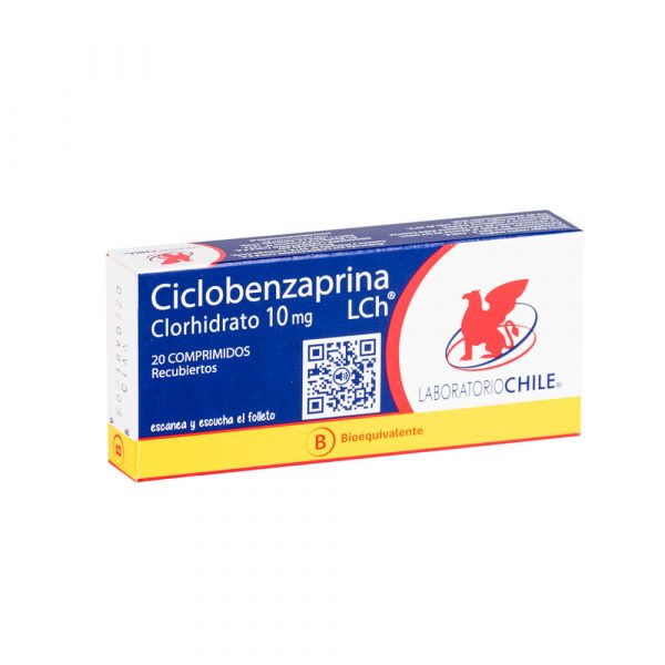 Ciclobenzaprina (Lab. Chile) 10mg 20 Comp.