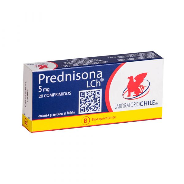 Prednisona (Lab. Chile) 5mg 20 Comp.